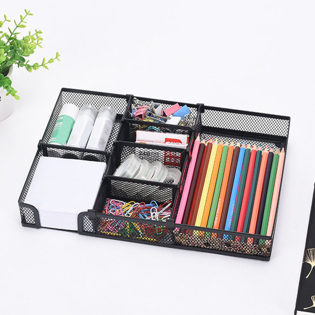 Drawer Organizer Tray - Metal Ofis Düzenleyici Tepsi Çok Bölmeli