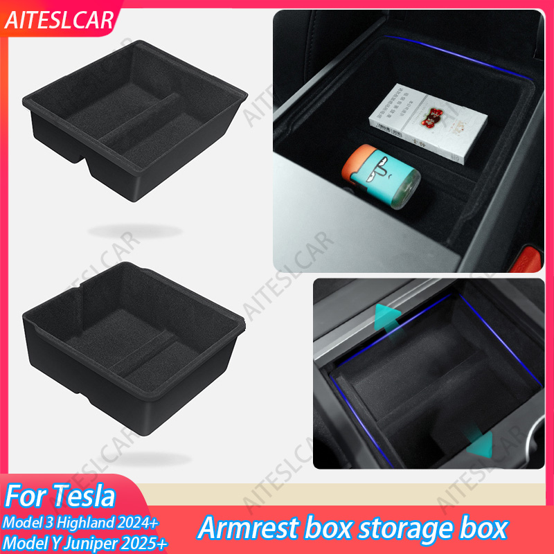 Drawer Organizer Tray - Tesla Model 3/Y+ Modely Juniper için