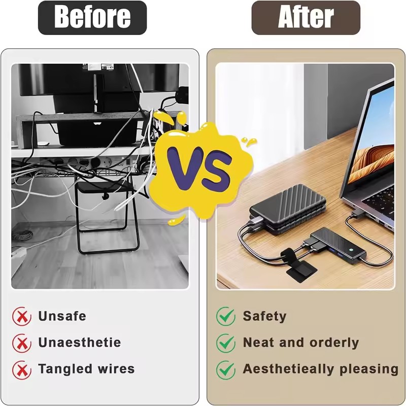 Yapışkanlı Masa Altı Kablo Bağ - Pegboard Office Organizer incelemesi ve fiyatı